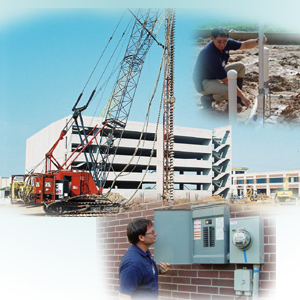 Collage of building inspections being carried out