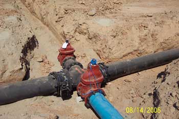 Pipe joining site