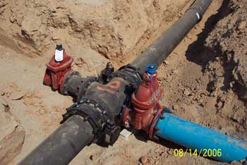 Pipe joining site