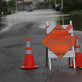 Flooded street