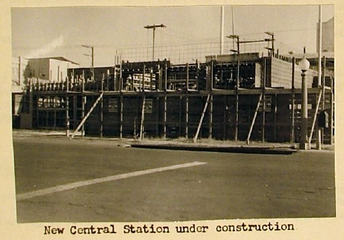 New Central Fire Station Under Construction 1951