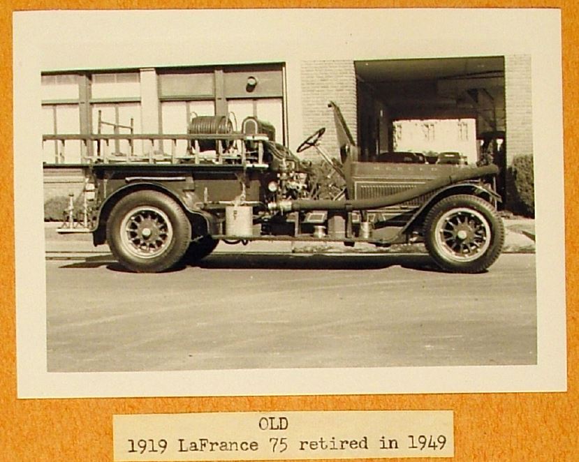 Old 1919 La France 75 retired in 1949