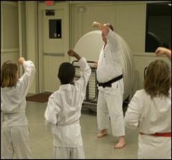 A karate class