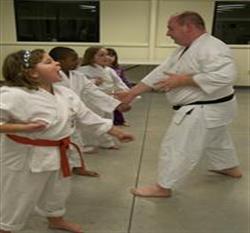 Kids in karate class