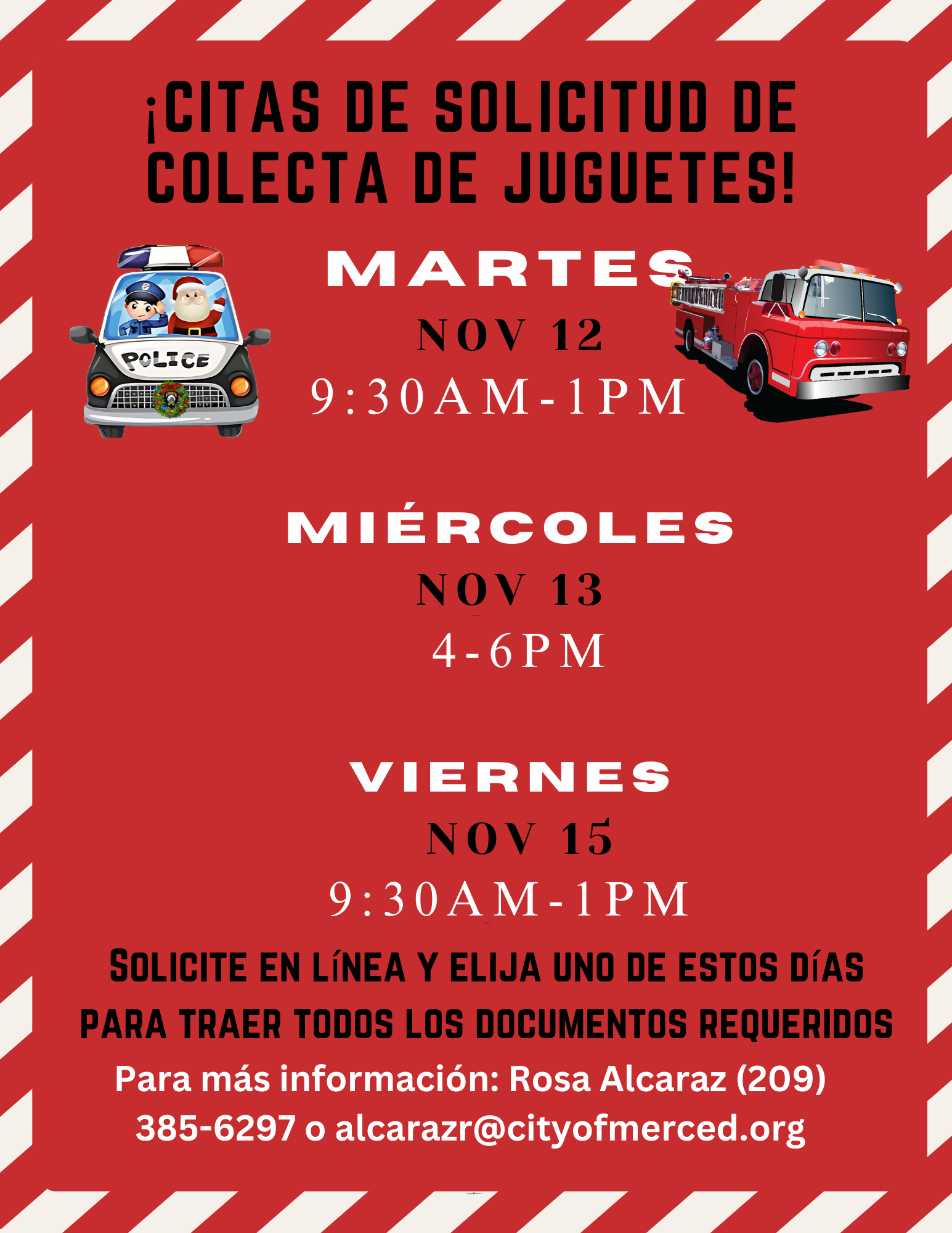 TOY DRIVE APPLICATION Spanish